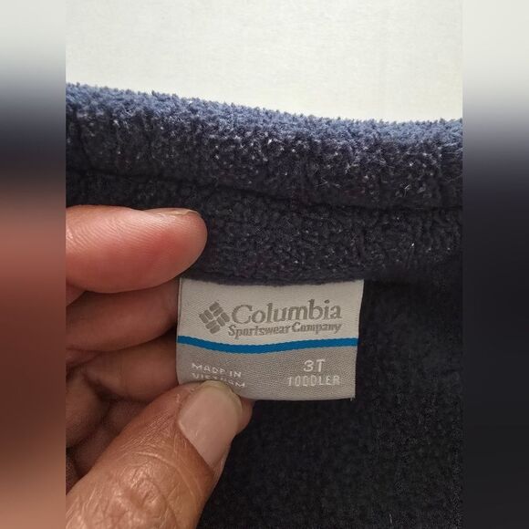 Columbia Zip Up Kids Sweater Size 3T In Blue - Picture 4 of 5